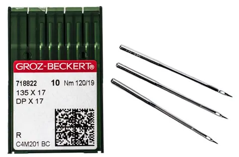 Игла прямострочных машин Groz-beckert DPх17 № 120/19 — швейная нить