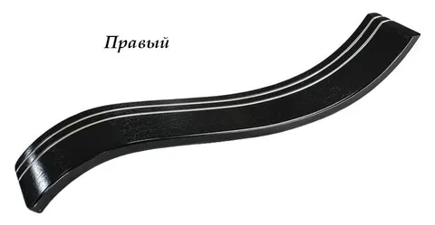 Волна 15 2М Деревянный подлокотник (венге) — деревянный подлокотник — венге — 15