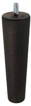 Опора деревянная из бука конусная 45*30 Н - 150 цвет венге, шпилька М 8*20 — деревянная мебельная опора — венге, бук — 150 мм