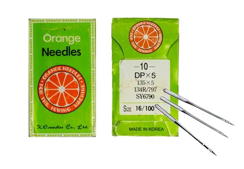 Игла прямострочных машин Organ Needles DPх5 134R № 100 — швейная нить