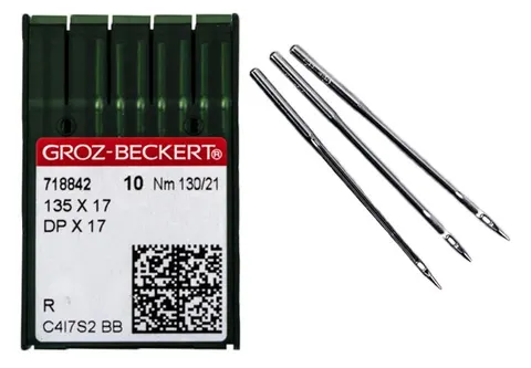 Игла прямострочных машин Groz-beckert DPх17 № 130/21 — швейная нить