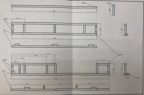Металлокаркас "Основание для кровати разборное 1620*1960* 300" (30*30*1,2 мм.) — металлокаркас — 1620×1960×300