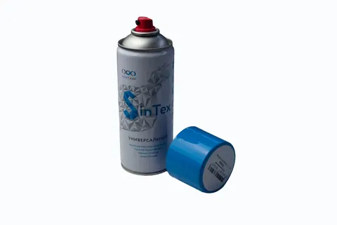 Клей для ППУ аэрозольный SinTex MF red (520 мл.) — аэрозольный мебельный клей для мебели